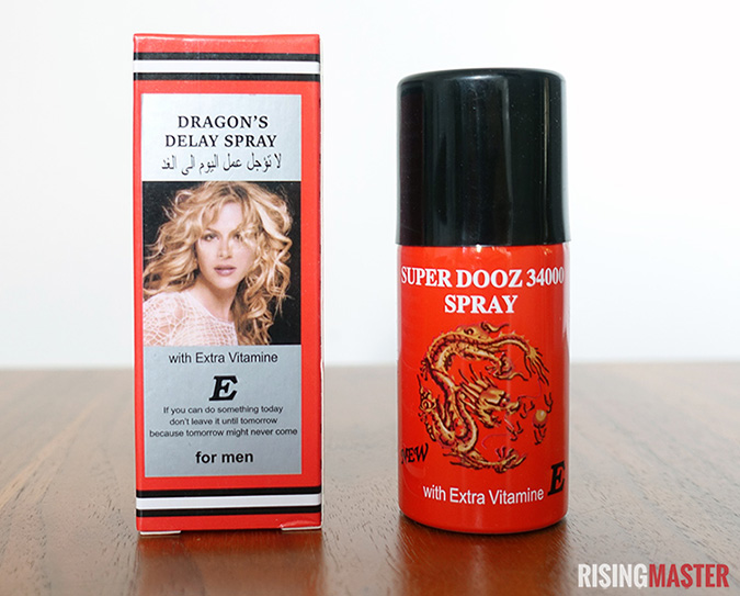 photo of the dragon's delay spray, also known as super dooz 3400